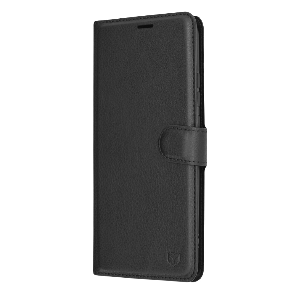 Калъф за Xiaomi Redmi 9C NFC / 9C, Techsuit, Leather Folio, Черен