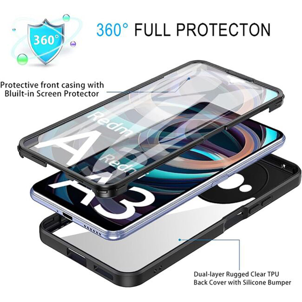 Калъф за Xiaomi Redmi A3x / A3, Techsuit, ColorVerse 360, Лилав