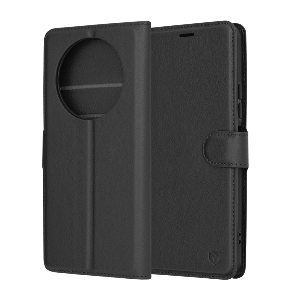 Калъф за Xiaomi Redmi A3x / A3, Techsuit, Leather Folio, Черен