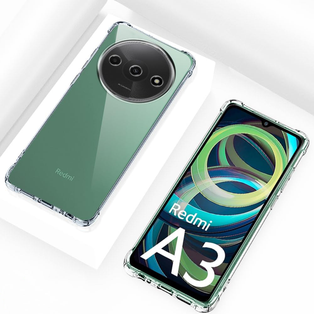 Калъф за Xiaomi Redmi A3x / A3, Techsuit, противоударен прозрачен, прозрачен