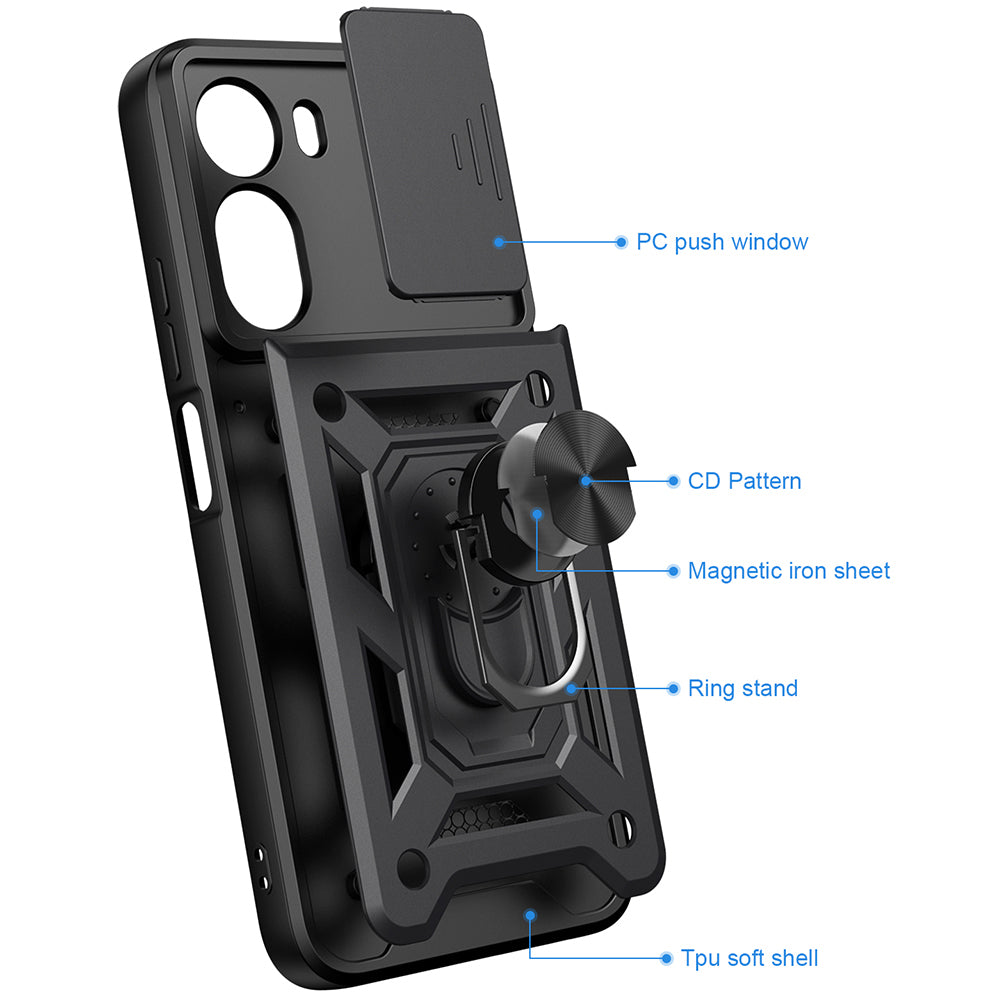 Калъф за Xiaomi Redmi A7 Pro 4G, Techsuit, CamShield, Син