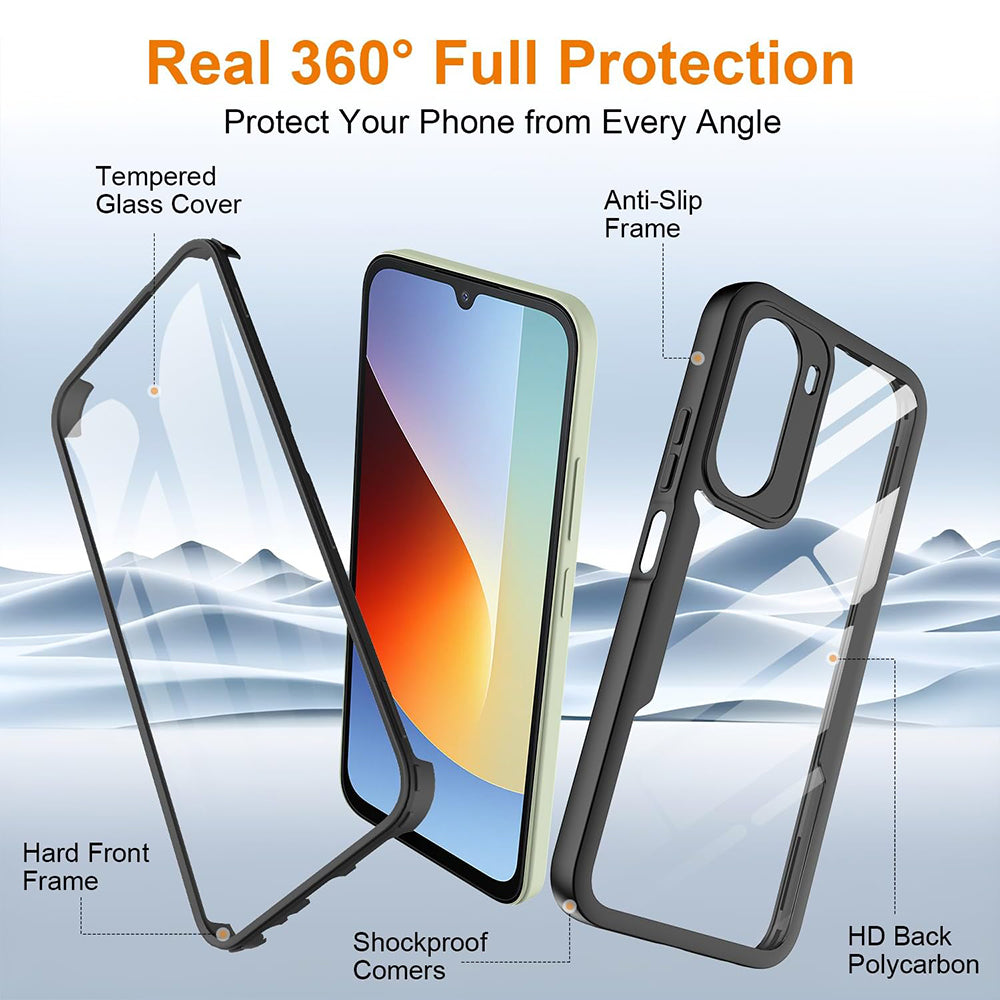 Калъф за Xiaomi Redmi A7 Pro 4G, Techsuit, ColorVerse 360, Черен