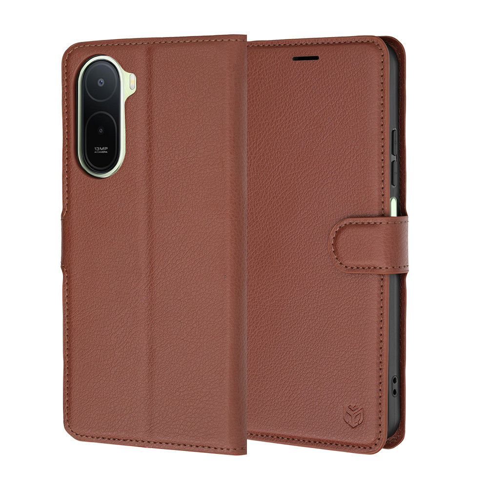 Калъф за Xiaomi Redmi A7 Pro 4G, Techsuit, Leather Folio, Кафяв