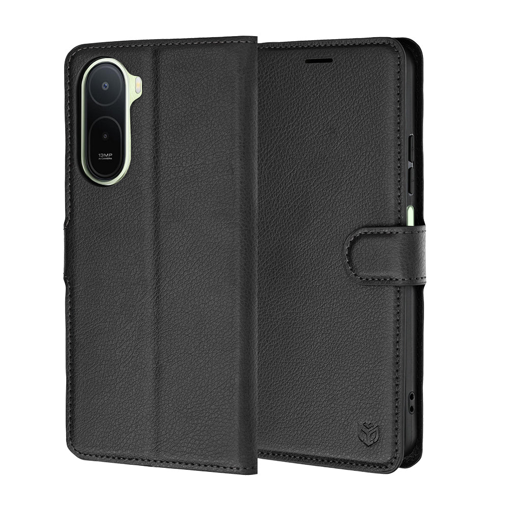 Калъф за Xiaomi Redmi A7 Pro 4G, Techsuit, Leather Folio, Черен