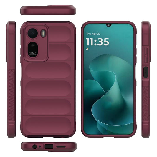 Калъф за Xiaomi Redmi A7 Pro 4G, Techsuit, Magic Shield, Бордо