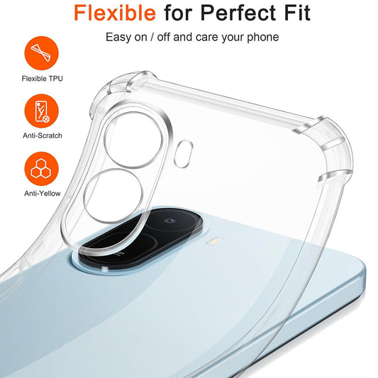 Калъф за Xiaomi Redmi A7 Pro 4G, Techsuit, Shockproof Clear, Прозрачен