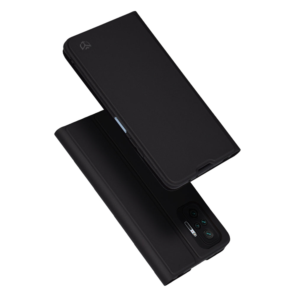Калъф за Xiaomi Redmi Note 10 Pro Max / Note 10 Pro, Techsuit, Magskin Book, Черен