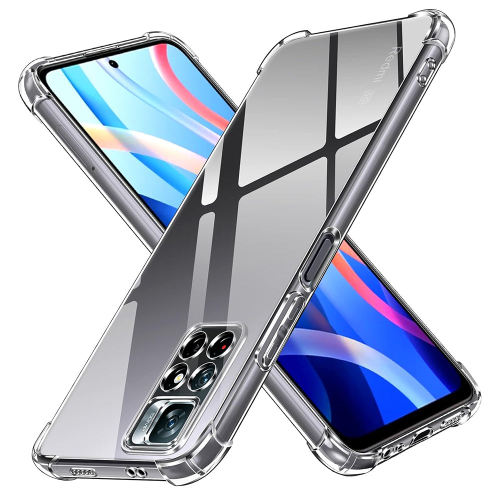 Калъф за Xiaomi Redmi Note 11S / Note 11, Techsuit, противоударен прозрачен, прозрачен