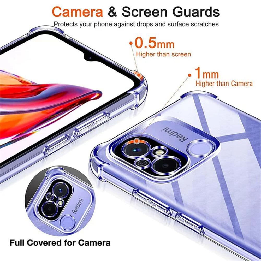 Калъф за Xiaomi Redmi Note 12 Pro 4G / Note 11 Pro 5G / Note 11 Pro, Techsuit, противоударен прозрачен, прозрачен