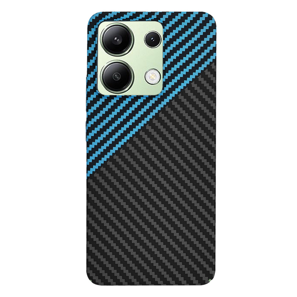 Калъф за Xiaomi Redmi Note 13 4G, Techsuit, Carbonite FiberShell, Черно Синьо