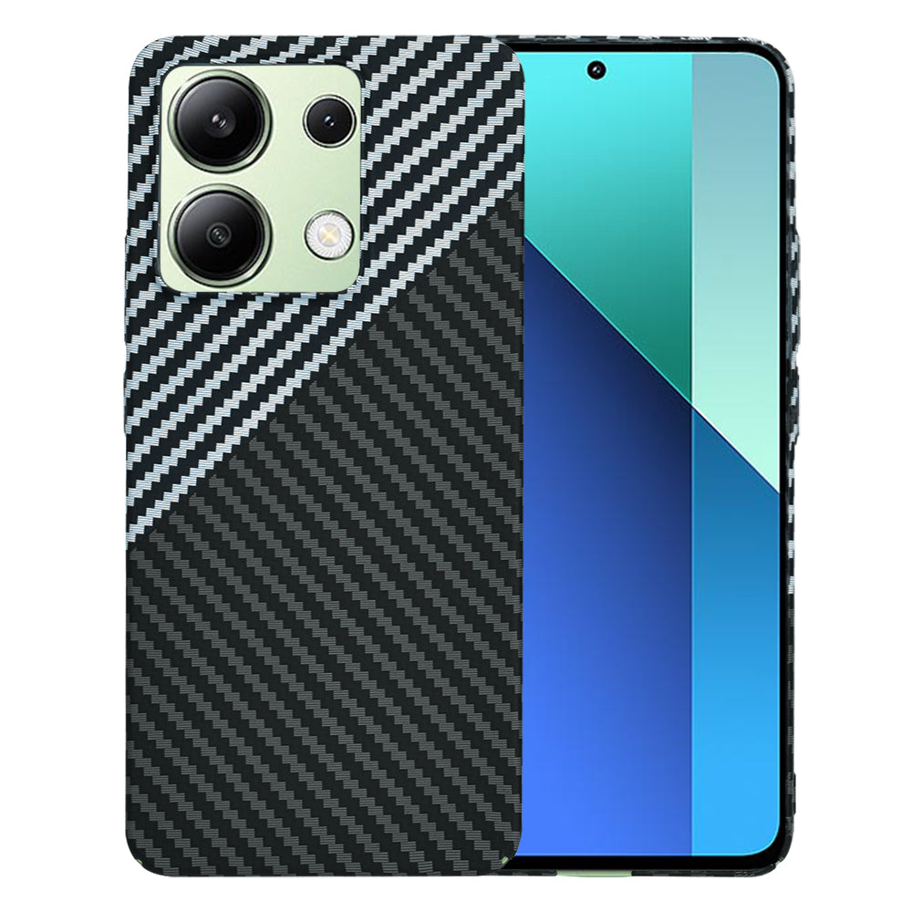 Калъф за Xiaomi Redmi Note 13 4G, Techsuit, Carbonite FiberShell, Черно Сиво