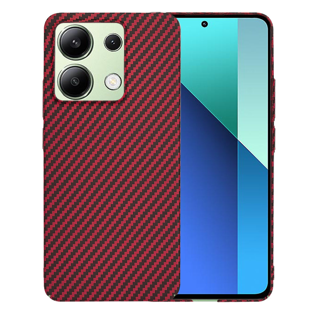 Калъф за Xiaomi Redmi Note 13 4G, Techsuit, Carbonite FiberShell, Червен