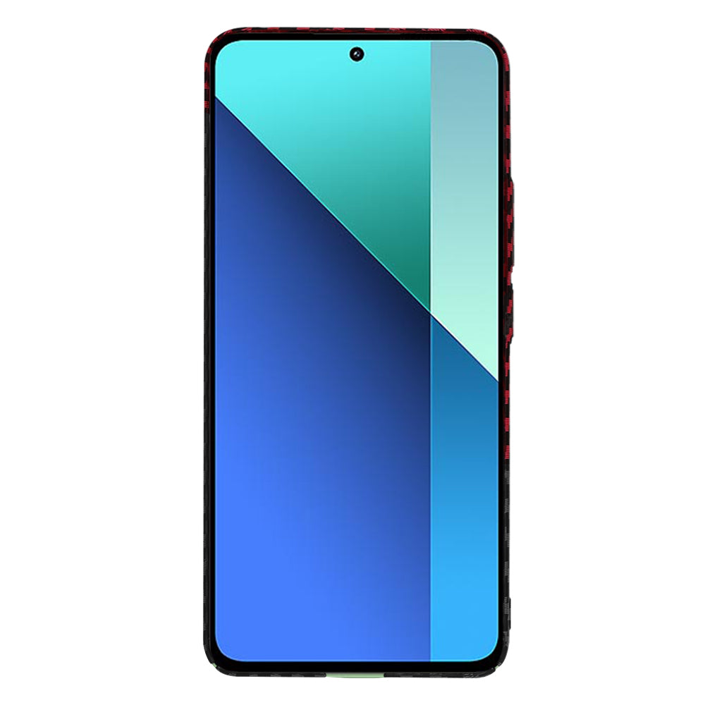 Калъф за Xiaomi Redmi Note 13 4G, Techsuit, Carbonite FiberShell, Черно Червен