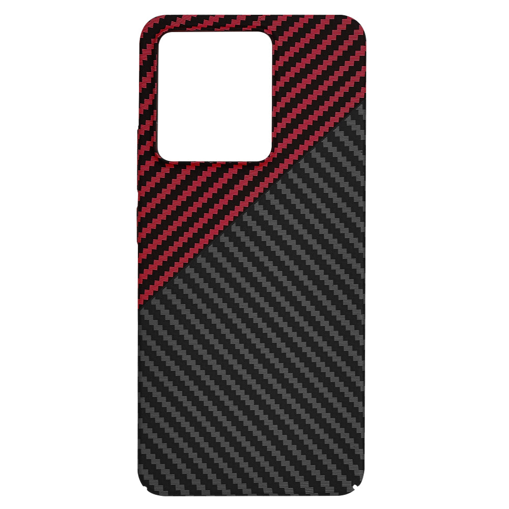 Калъф за Xiaomi Redmi Note 13 4G, Techsuit, Carbonite FiberShell, Черно Червен