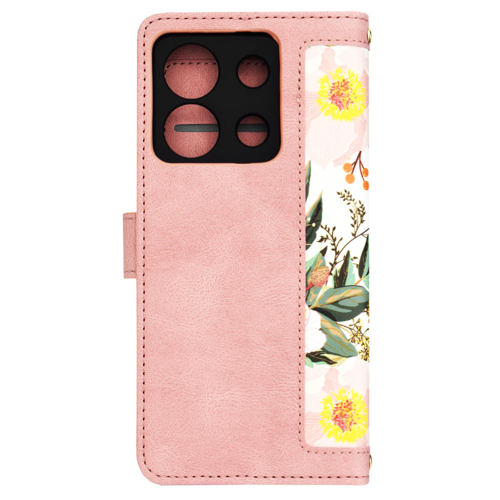 Калъф за Xiaomi Redmi Note 13 5G, Techsuit, FlipCraft, Розов