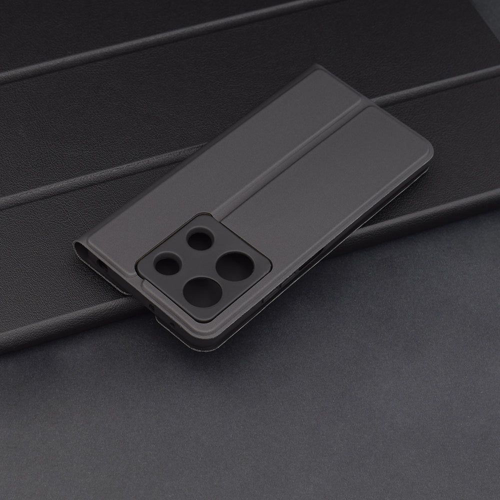 Калъф за Xiaomi Redmi Note 13 5G, Techsuit, Magskin Book, Черен