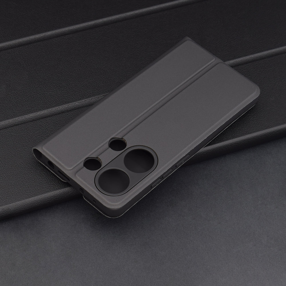 Калъф за Xiaomi Redmi Note 13 Pro 4G / Poco M6 Pro 4G, Techsuit, Magskin Book, Черен