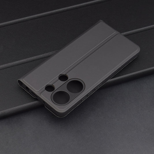 Калъф за Xiaomi Redmi Note 13 Pro 4G / Poco M6 Pro 4G, Techsuit, Magskin Book, Черен