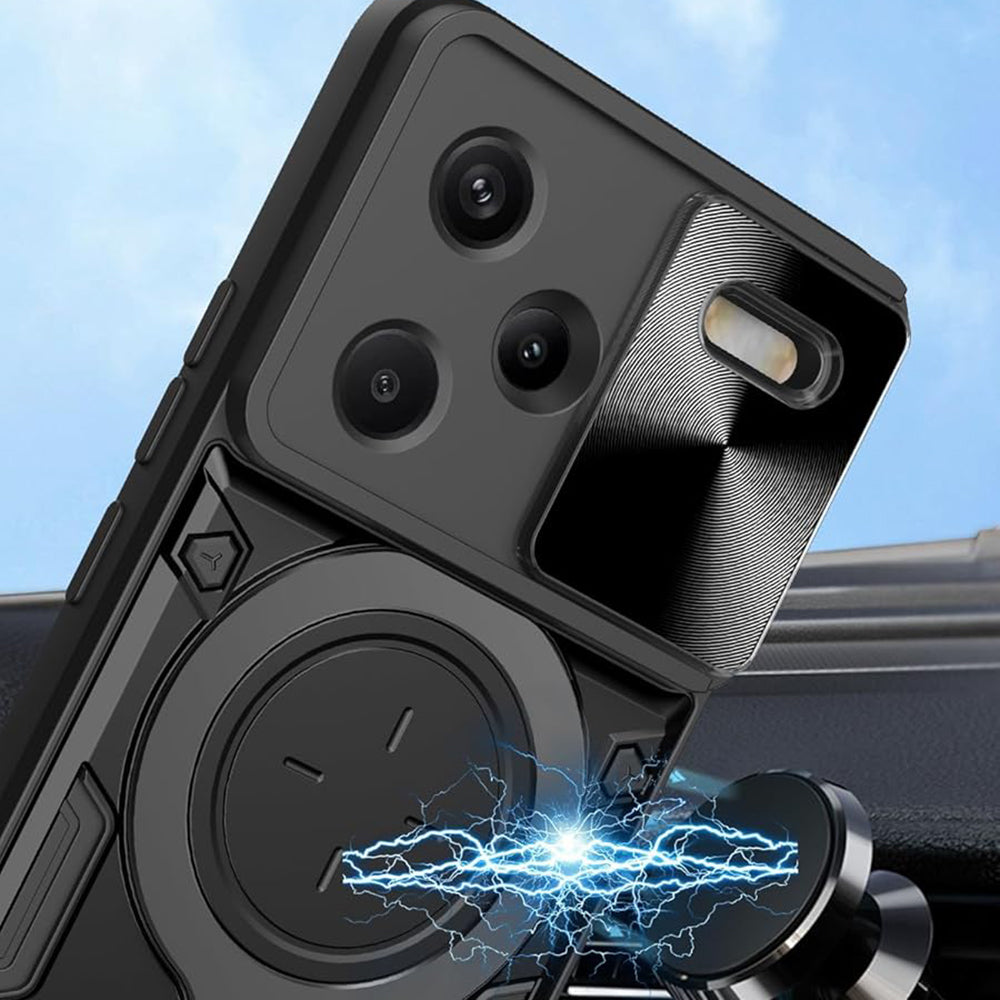 Калъф за Xiaomi Redmi Note 13 Pro+, Techsuit, CamGuard Pro, Черен