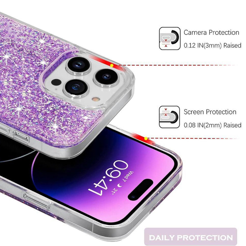 Калъф за Xiaomi Redmi Note 13 Pro+, Techsuit, Sparkly Glitter, Розов