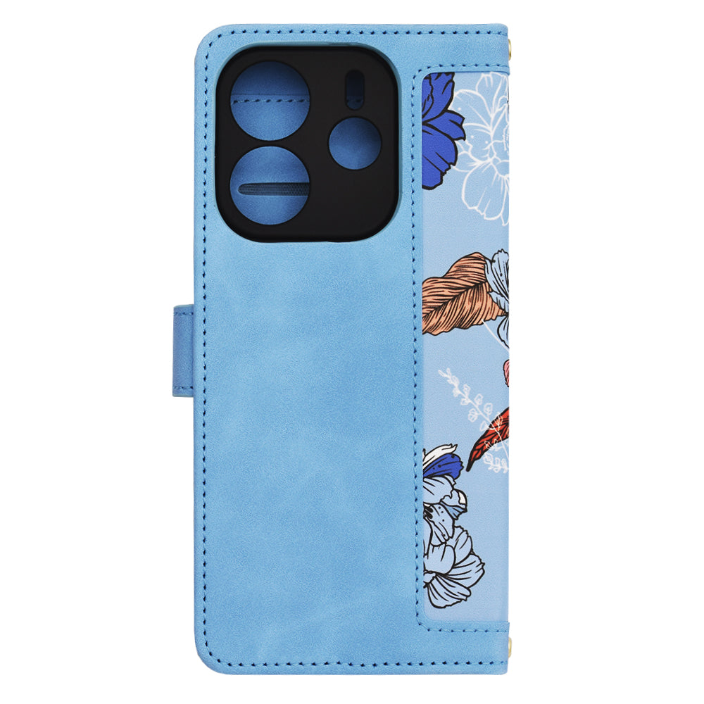 Калъф за Xiaomi Redmi Note 14 4G (Регионален), Techsuit, FlipCraft, Син