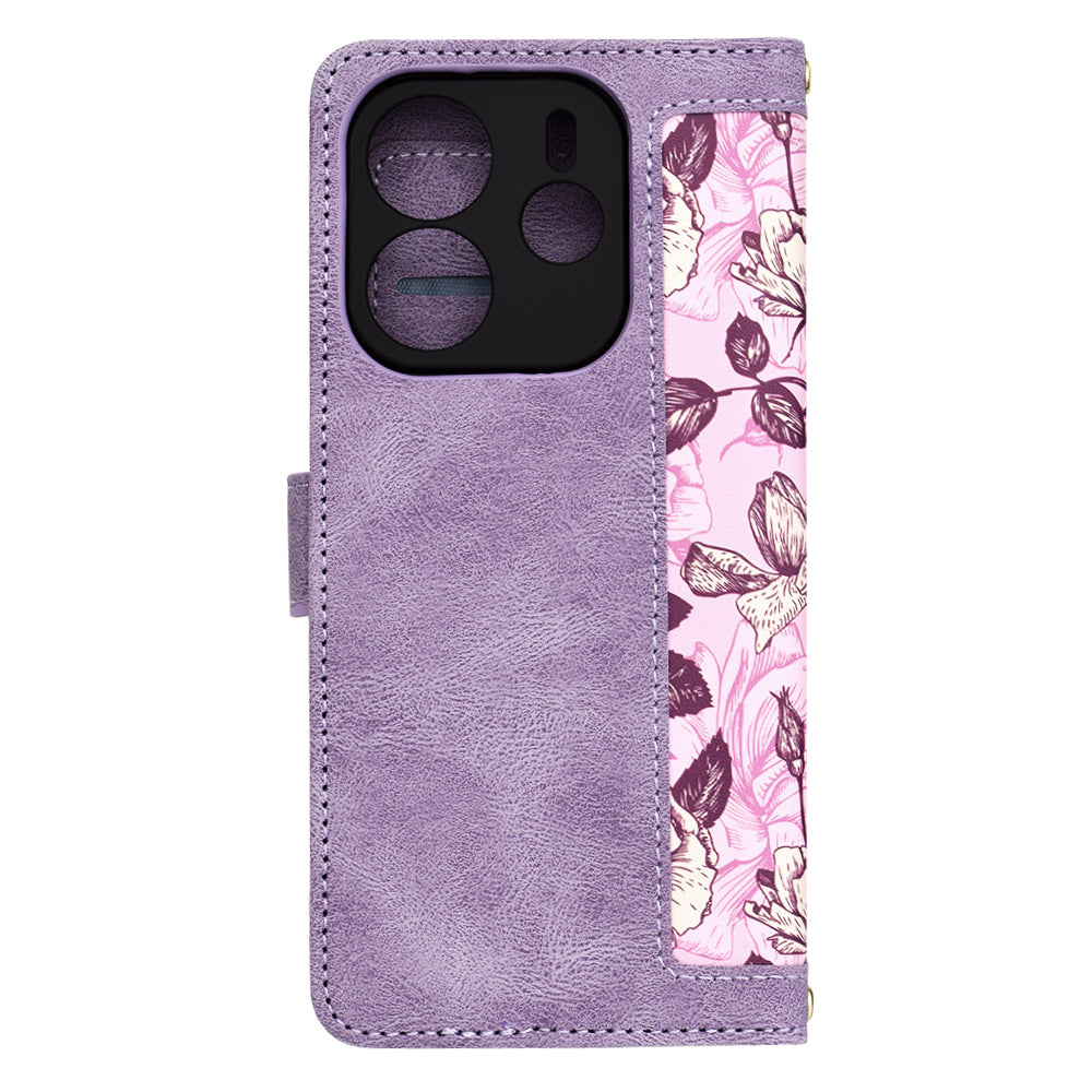 Калъф за Xiaomi Redmi Note 14 4G (Регионален), Techsuit, FlipCraft, Лилав