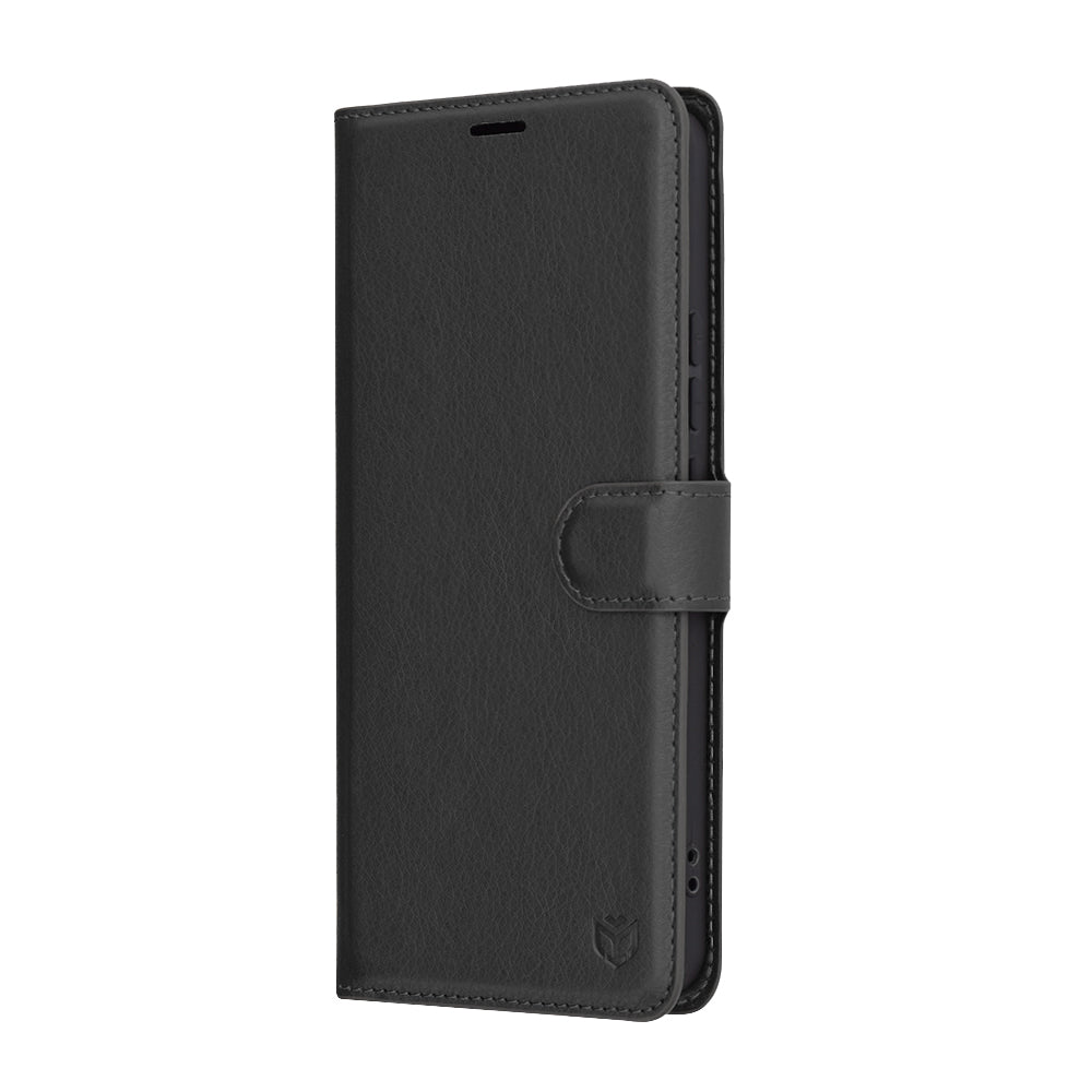 Калъф за Xiaomi Redmi Note 14 4G (Регионален), Techsuit, Кожен Фолио, Черен