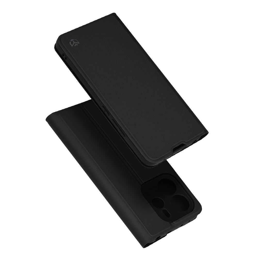 Калъф за Xiaomi Redmi Note 14 4G (Регионален), Techsuit, Magskin Book, Черен
