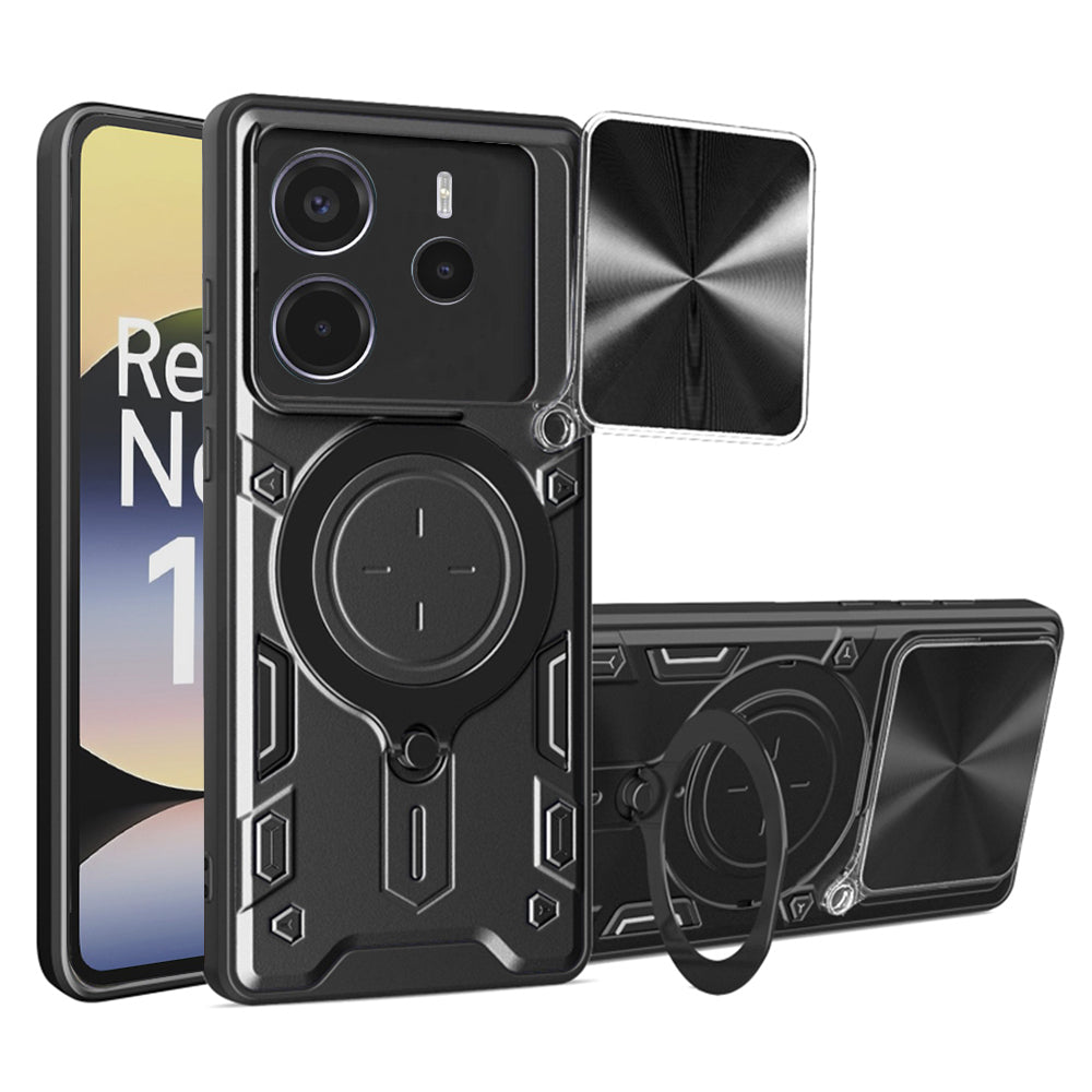 Калъф за Xiaomi Redmi Note 14 4G (Стандарт), Techsuit, CamGuard Pro, Черен