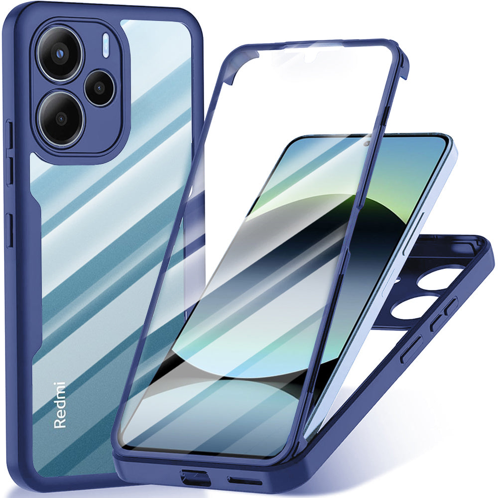 Калъф за Xiaomi Redmi Note 14 4G (Стандарт), Techsuit, ColorVerse 360, Син