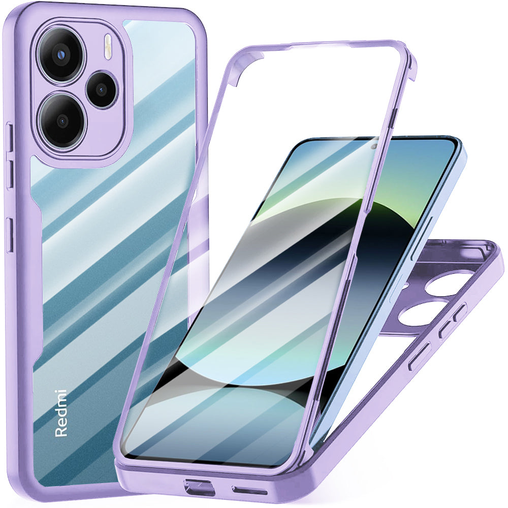 Калъф за Xiaomi Redmi Note 14 4G (Стандарт), Techsuit, ColorVerse 360, Лилав