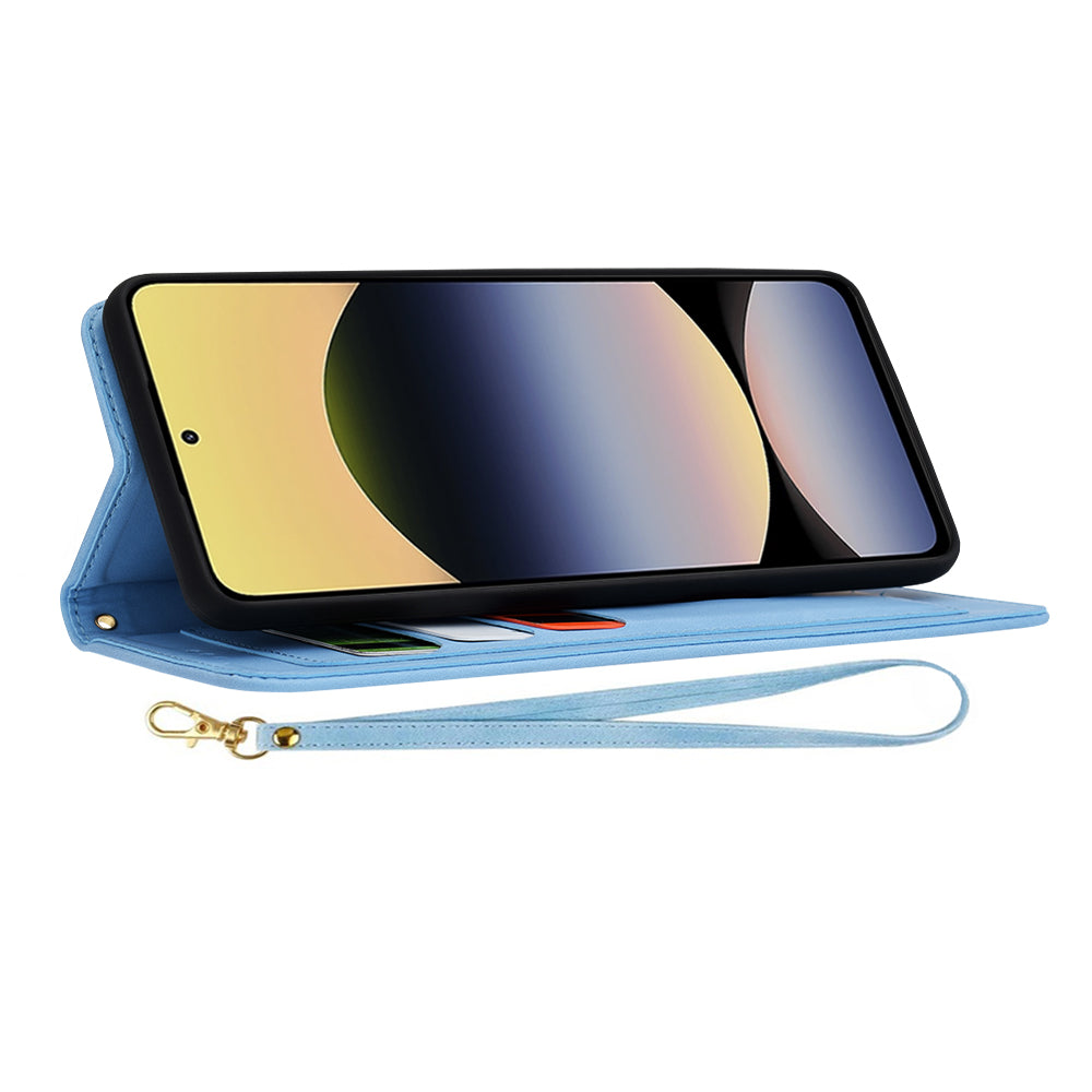 Калъф за Xiaomi Redmi Note 14 4G (Стандарт), Techsuit, FlipCraft, Син