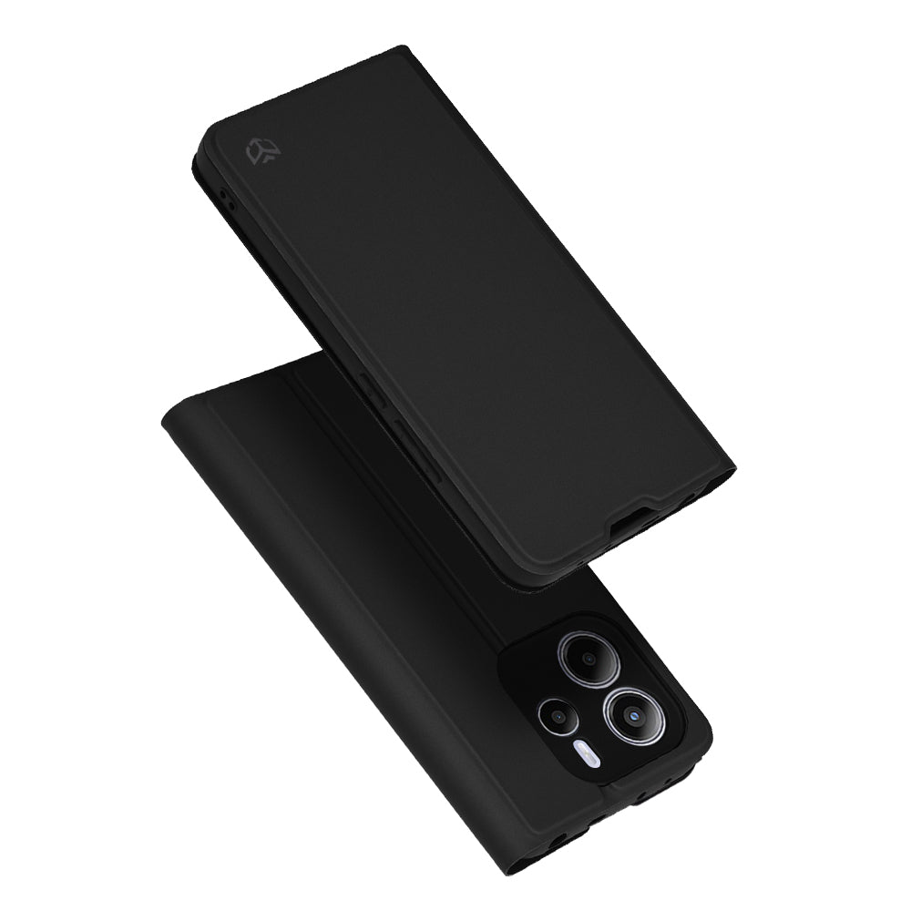 Калъф за Xiaomi Redmi Note 14 4G (Стандарт), Techsuit, Magskin Book, Черен