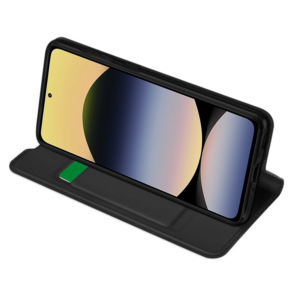 Калъф за Xiaomi Redmi Note 14 4G (Стандарт), Techsuit, Magskin Book, Черен