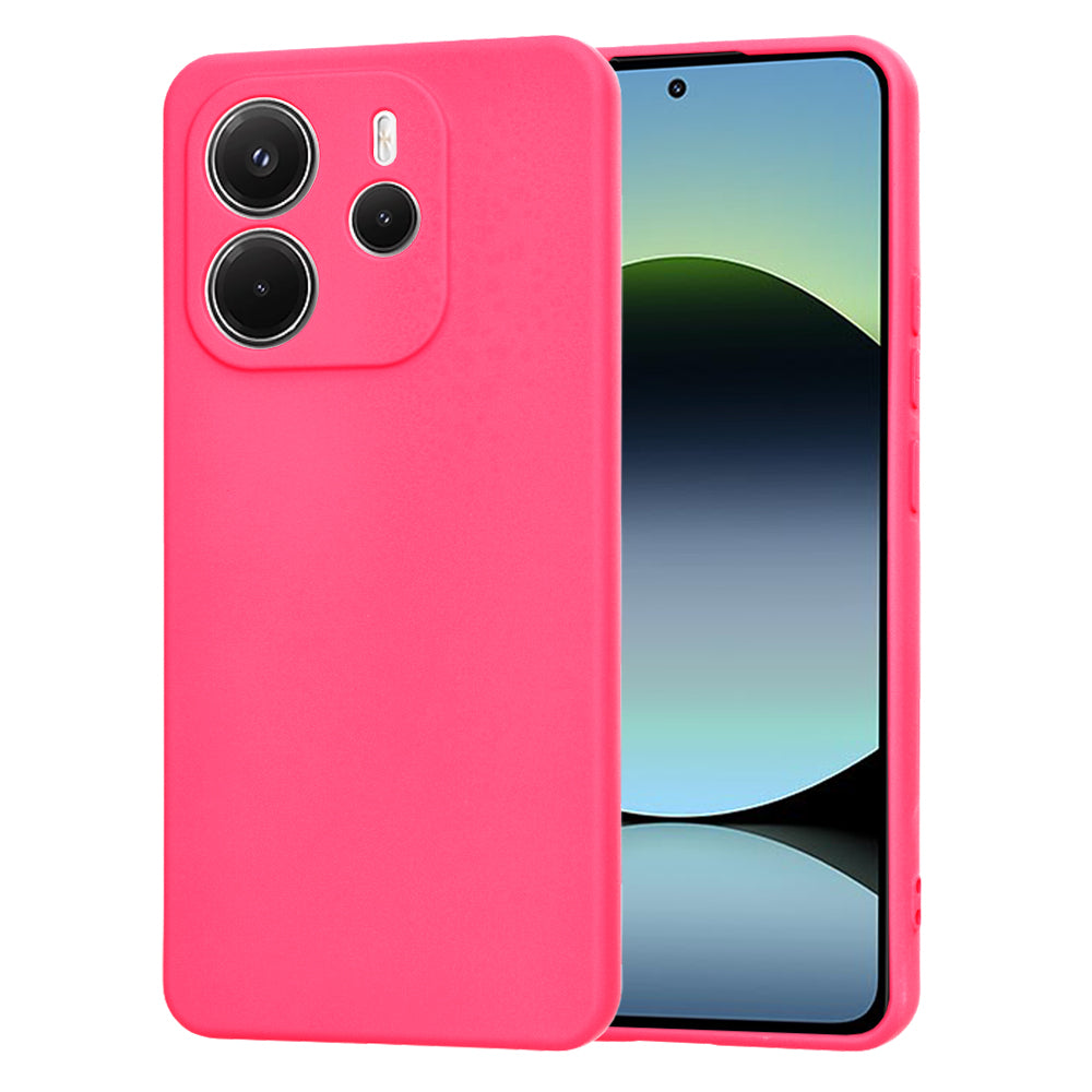 Калъф за Xiaomi Redmi Note 14 4G (Стандарт), Techsuit, SoftFlex, Тъмнорозов