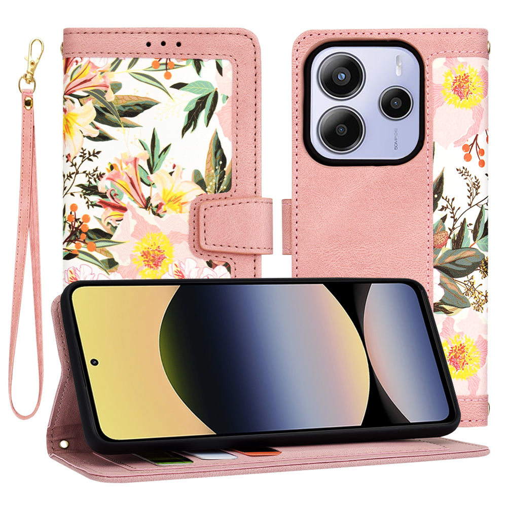 Калъф за Xiaomi Redmi Note 14 5G, Techsuit, FlipCraft, Розов