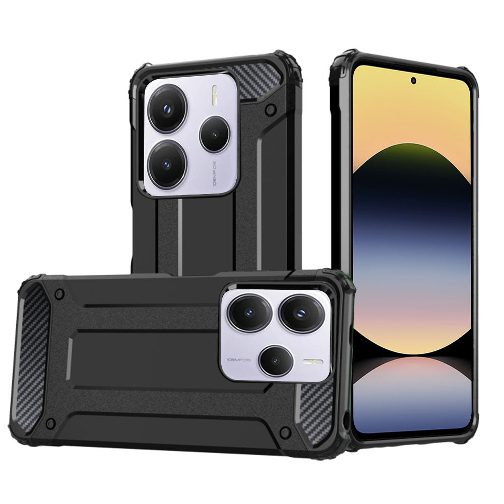 Калъф за Xiaomi Redmi Note 14 5G, Techsuit, Hybrid Armor, Черен
