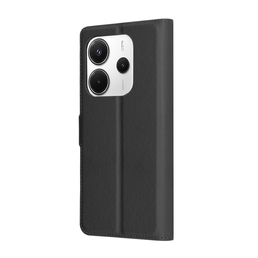 Калъф за Xiaomi Redmi Note 14 5G, Techsuit, Leather Folio, Черен