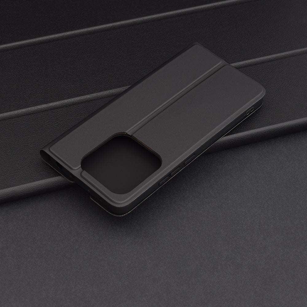 Калъф за Xiaomi Redmi Note 14 5G, Techsuit, Magskin Book, Черен