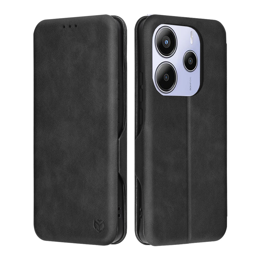 Калъф за Xiaomi Redmi Note 14 5G, Techsuit, Safe Wallet Plus, Черен