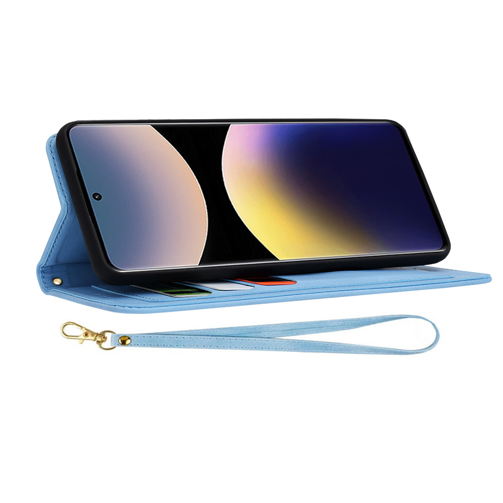 Калъф за Xiaomi Redmi Note 14 Pro 4G, Techsuit, FlipCraft, Син
