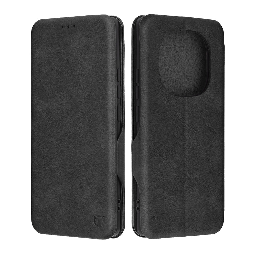Калъф за Xiaomi Redmi Note 14 Pro 4G, Techsuit, Safe Wallet Plus, Черен