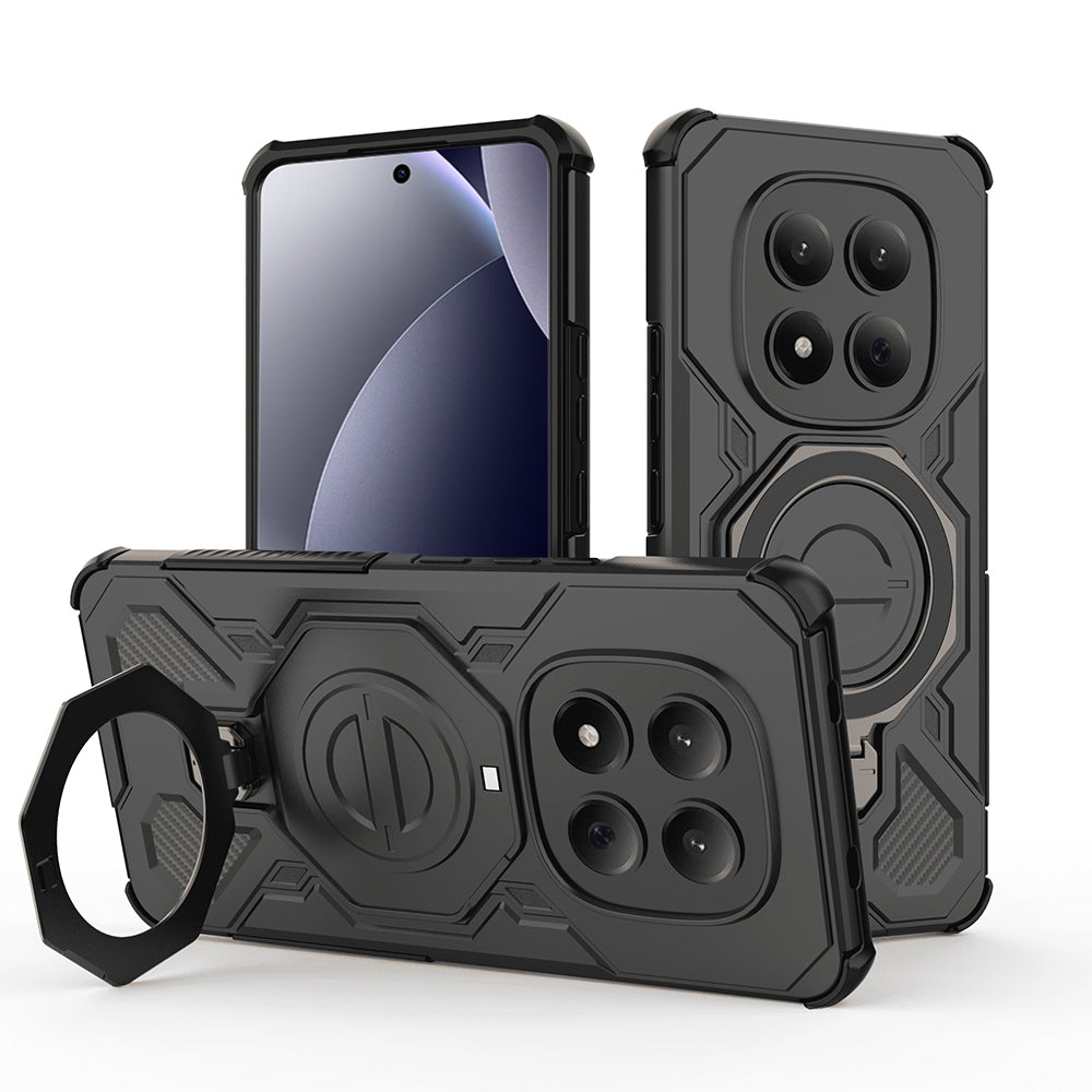 Калъф за Xiaomi Redmi Note 15 Pro 4G, Techsuit, Carbon Shield Pro, Черен