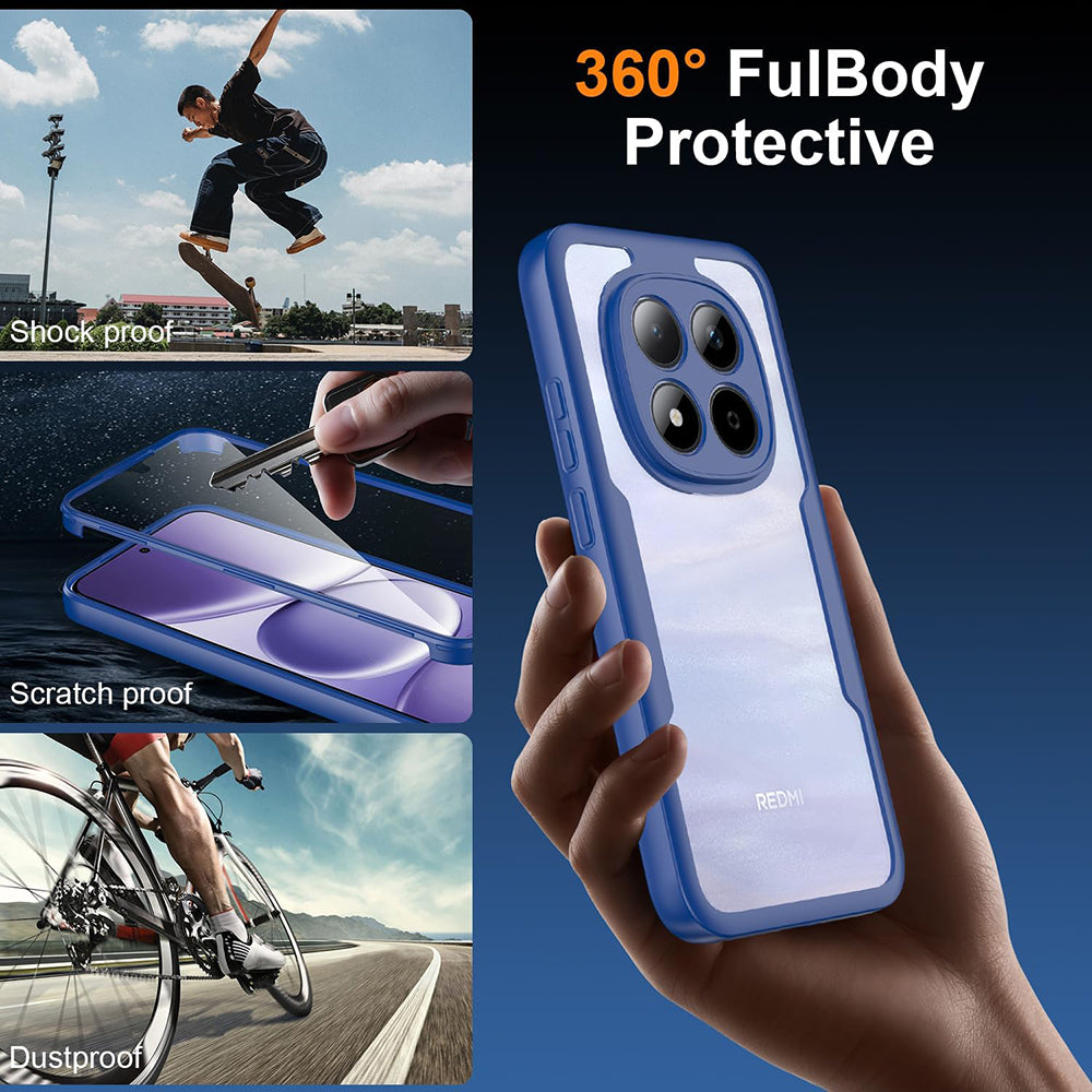 Калъф за Xiaomi Redmi Note 15 Pro 4G, Techsuit, ColorVerse 360, Син