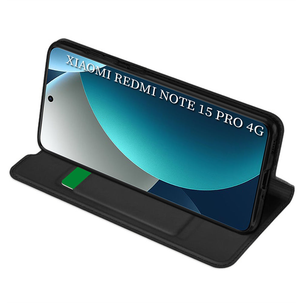 Калъф за Xiaomi Redmi Note 15 Pro 4G, Techsuit, Magskin Book, Черен
