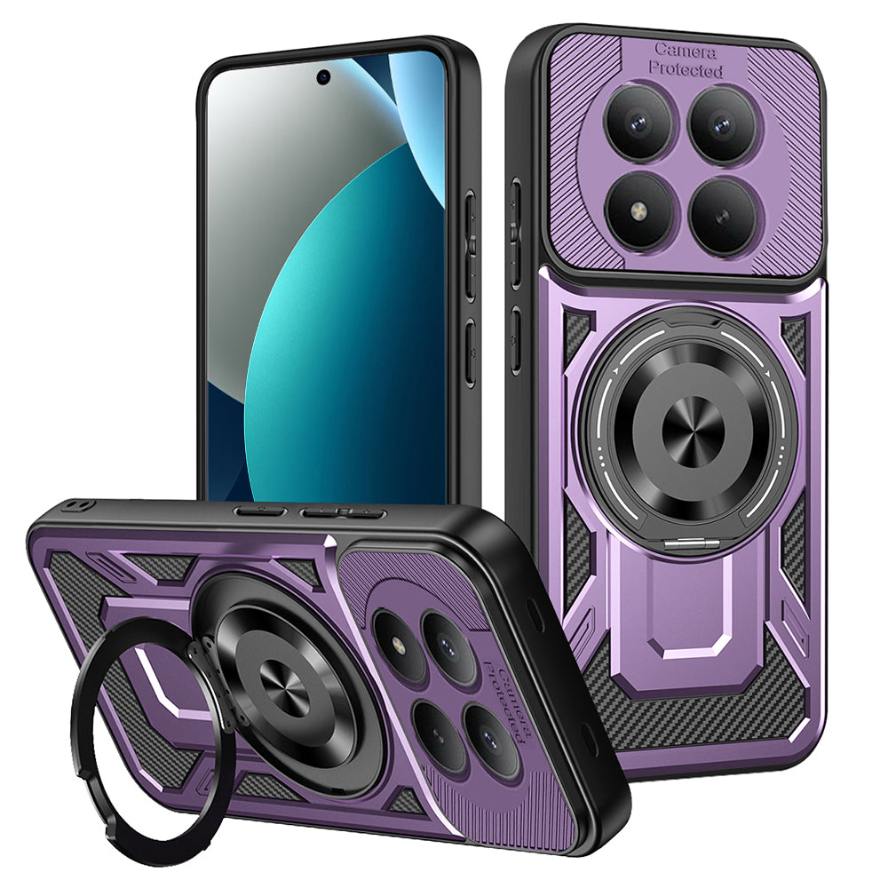 Калъф за Xiaomi Redmi Note 15 Pro 4G, Techsuit, RuggedCam, Лилав
