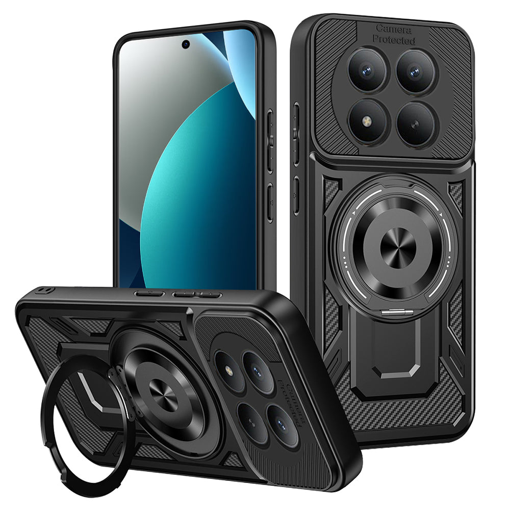 Калъф за Xiaomi Redmi Note 15 Pro 4G, Techsuit, RuggedCam, Черен