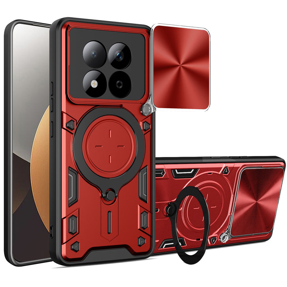 Калъф за Xiaomi Redmi Note 15 Pro 5G, Techsuit, CamGuard Pro, Червен