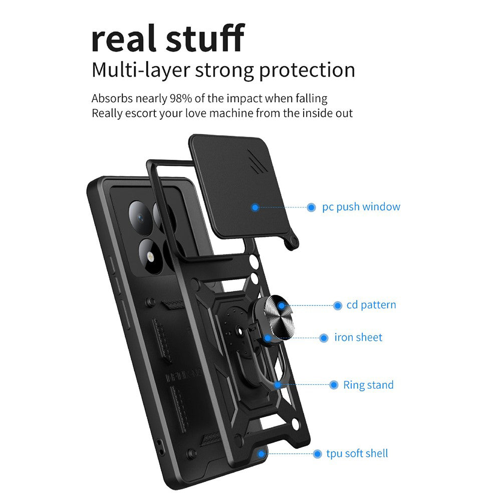Калъф за Xiaomi Redmi Note 15 Pro 5G, Techsuit, CamShield, Розово Злато