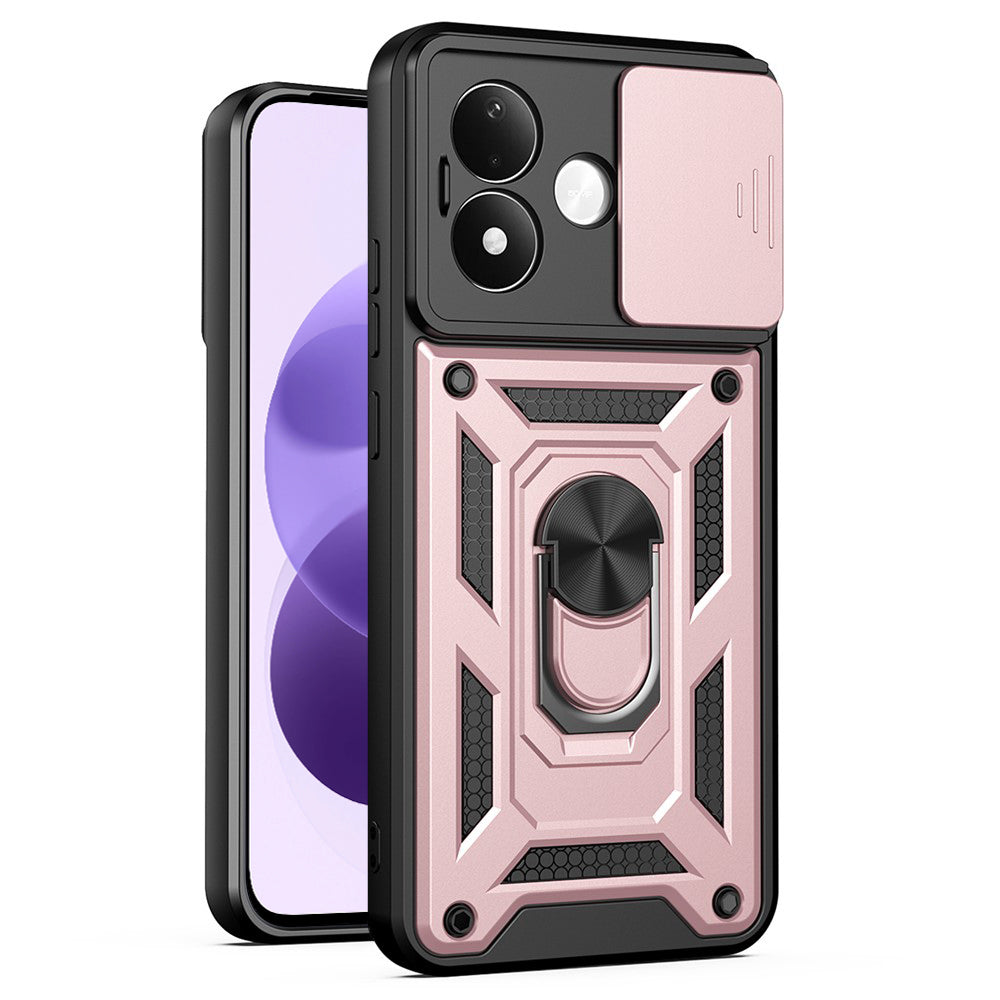 Калъф за Xiaomi Redmi Note 17 4G / Note 17 5G, Techsuit, CamShield, розово злато